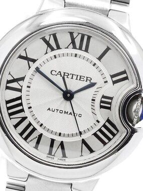 CARTIER Baron Blue MM Silver Dial Automatic Boy's Watch_960610